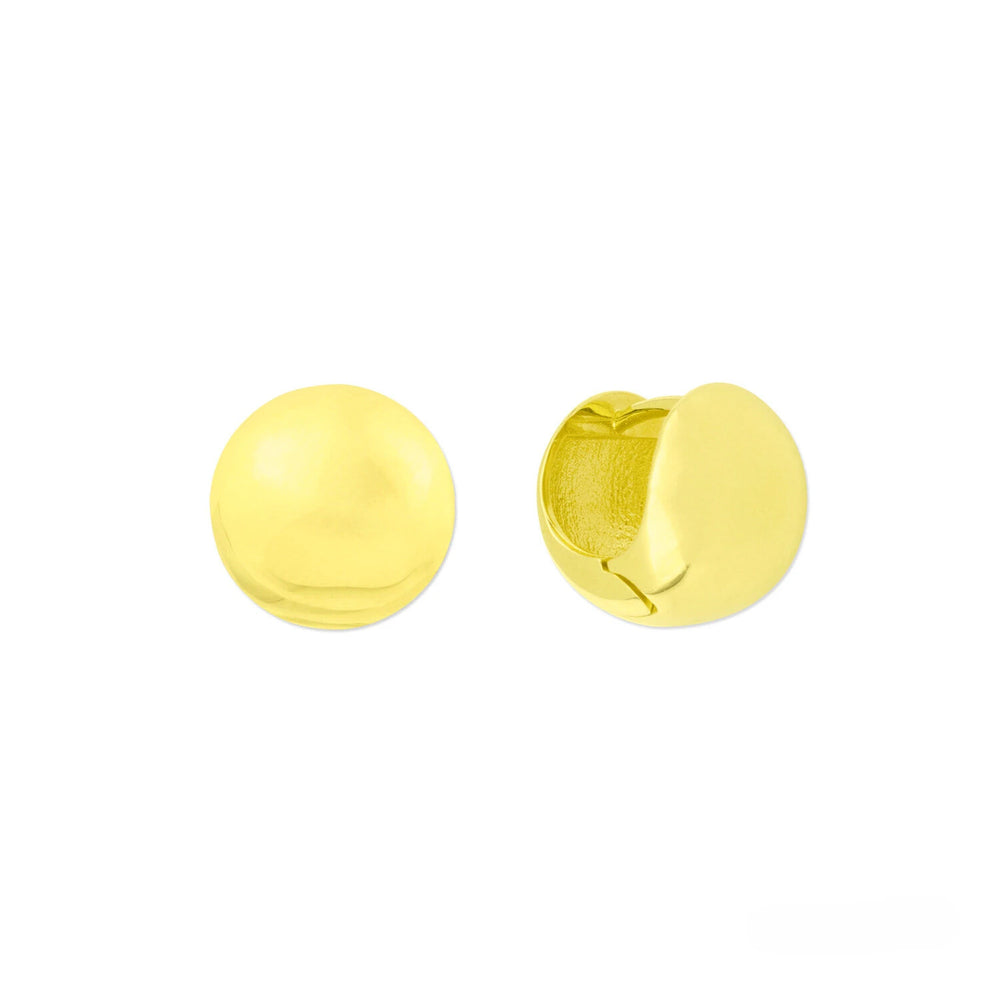 Golden Round Earrings